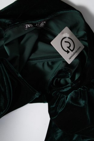 Дамска блуза Zara, Размер M, Цвят Зелен, Цена 12,24 лв.