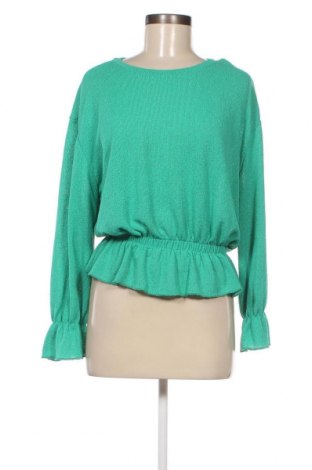 Дамска блуза Zara, Размер M, Цвят Зелен, Цена 8,40 лв.