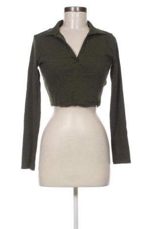Дамска блуза Zara, Размер L, Цвят Зелен, Цена 9,60 лв.