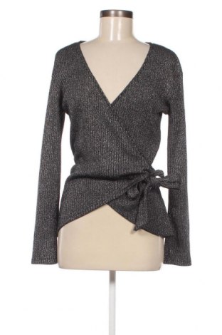 Дамска блуза Zara, Размер L, Цвят Сребрист, Цена 9,60 лв.