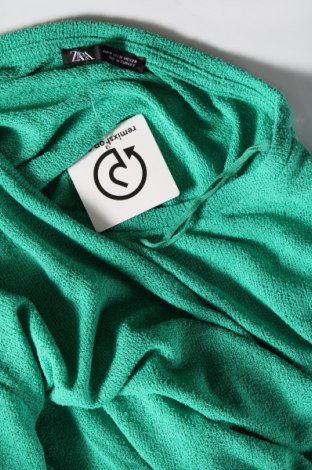 Дамска блуза Zara, Размер M, Цвят Зелен, Цена 10,00 лв.