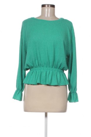 Дамска блуза Zara, Размер M, Цвят Зелен, Цена 14,40 лв.