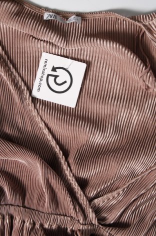 Bluză de femei Zara, Mărime S, Culoare Bej, Preț 78,95 Lei
