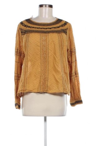 Дамска блуза Zara, Размер L, Цвят Жълт, Цена 16,23 лв.
