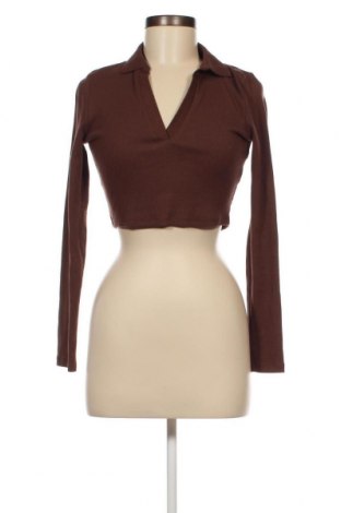 Дамска блуза Zara, Размер M, Цвят Кафяв, Цена 8,12 лв.