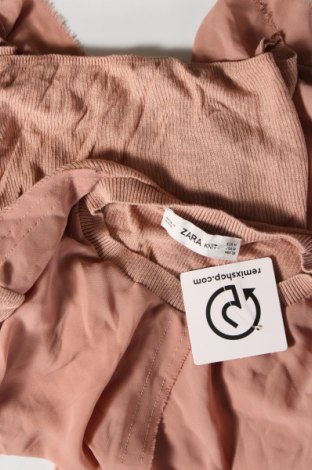 Дамска блуза Zara Knitwear, Размер M, Цвят Пепел от рози, Цена 6,48 лв.
