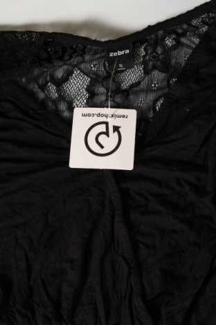 Γυναικεία μπλούζα Zebra, Μέγεθος S, Χρώμα Μαύρο, Τιμή 1,76 €