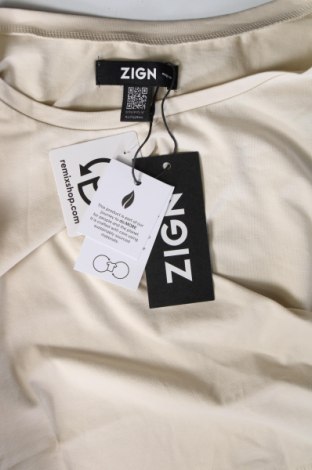 Дамска блуза Zign, Размер L, Цвят Бежов, Цена 18,00 лв.