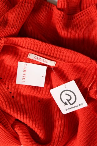 Damen Strickjacke Camaieu, Größe M, Farbe Rot, Preis 10,91 €