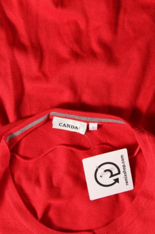 Damen Strickjacke Canda, Größe L, Farbe Rot, Preis 11,10 €
