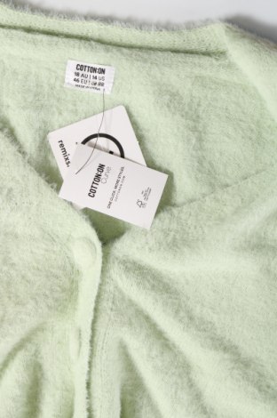 Γυναικεία ζακέτα Cotton On, Μέγεθος XL, Χρώμα Πράσινο, Τιμή 11,38 €