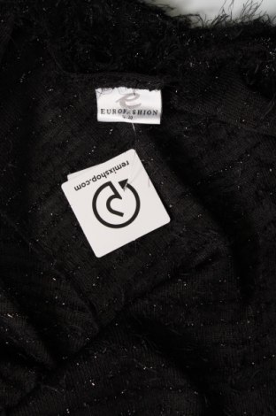 Γυναικεία ζακέτα Euro Fashion, Μέγεθος L, Χρώμα Μαύρο, Τιμή 7,00 €