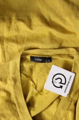 Damen Strickjacke Fransa, Größe L, Farbe Gelb, Preis 24,36 €