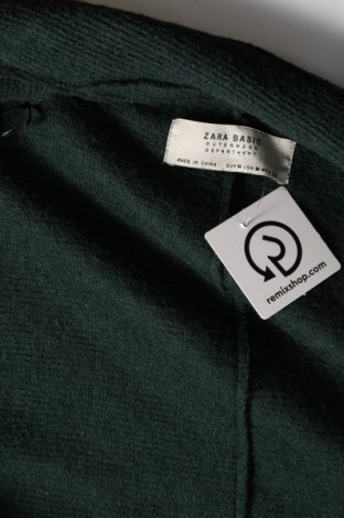 Дамска жилетка Zara, Размер M, Цвят Зелен, Цена 62,38 лв.