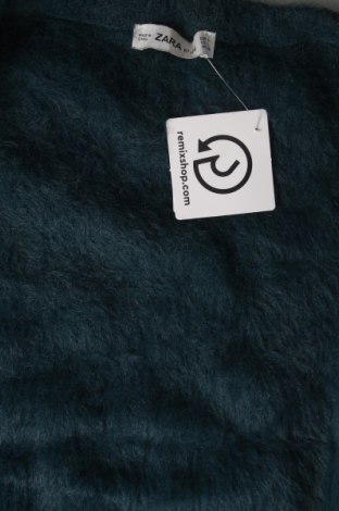 Дамска жилетка Zara Knitwear, Размер L, Цвят Син, Цена 10,35 лв.