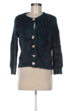 Дамска жилетка Zara Knitwear, Размер L, Цвят Син, Цена 10,35 лв.