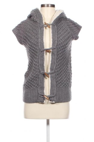Дамска жилетка Zara Knitwear, Размер L, Цвят Сив, Цена 11,61 лв.