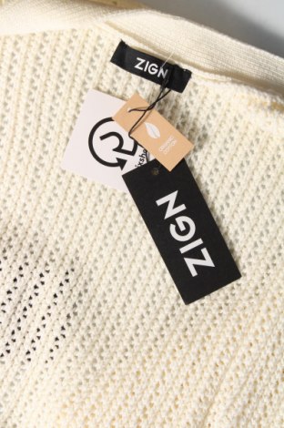 Γυναικεία ζακέτα Zign, Μέγεθος XL, Χρώμα Λευκό, Τιμή 14,80 €