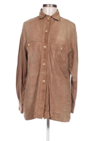 Dámska kožená bunda , Veľkosť M, Farba Béžová, Cena  12,79 €