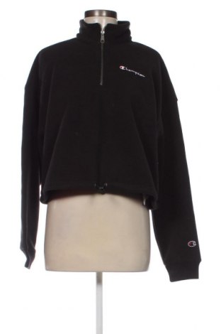 Γυναικεία μπλούζα fleece Champion, Μέγεθος L, Χρώμα Μαύρο, Τιμή 11,14 €