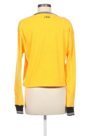 Дамска поларена блуза FILA, Размер M, Цвят Жълт, Цена 20,40 лв.