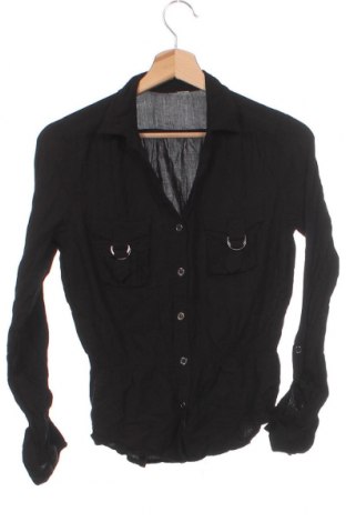 Γυναικείο πουκάμισο, Μέγεθος XS, Χρώμα Μαύρο, Τιμή 3,20 €