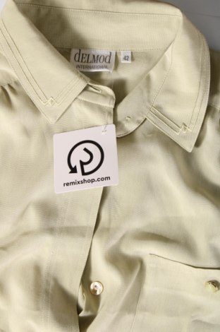 Γυναικείο πουκάμισο Delmod, Μέγεθος L, Χρώμα Πράσινο, Τιμή 4,33 €