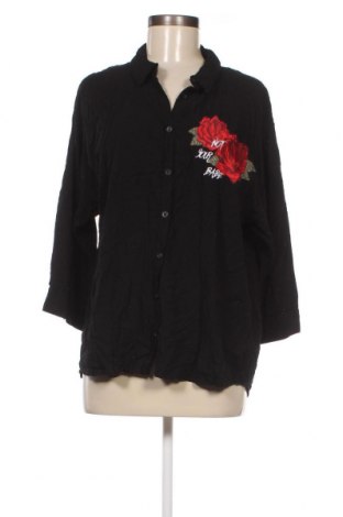 Γυναικείο πουκάμισο Fb Sister, Μέγεθος XL, Χρώμα Μαύρο, Τιμή 7,73 €