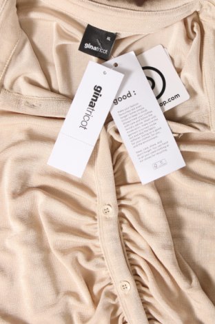 Γυναικείο πουκάμισο Gina Tricot, Μέγεθος XL, Χρώμα  Μπέζ, Τιμή 10,52 €