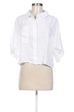 Γυναικείο πουκάμισο Gina Tricot, Μέγεθος L, Χρώμα Λευκό, Τιμή 20,62 €
