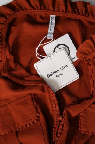 Γυναικείο πουκάμισο Golden Live, Μέγεθος S, Χρώμα Πορτοκαλί, Τιμή 12,22 €