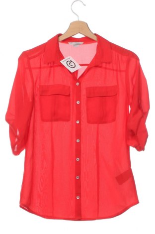 Γυναικείο πουκάμισο H&M, Μέγεθος XS, Χρώμα Κόκκινο, Τιμή 3,25 €