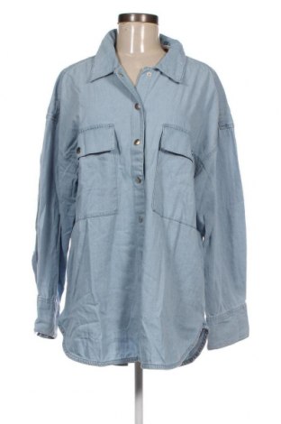 Γυναικείο πουκάμισο Lindex, Μέγεθος L, Χρώμα Μπλέ, Τιμή 10,31 €
