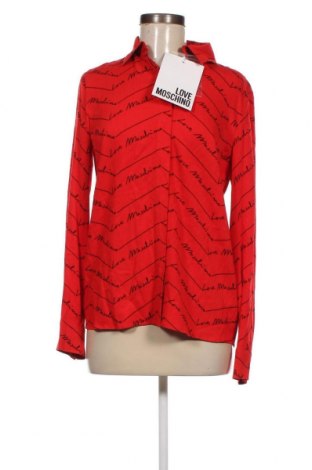 Дамска риза Love Moschino, Размер S, Цвят Червен, Цена 222,00 лв.