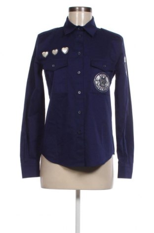 Γυναικείο πουκάμισο Love Moschino, Μέγεθος XS, Χρώμα Μπλέ, Τιμή 111,00 €