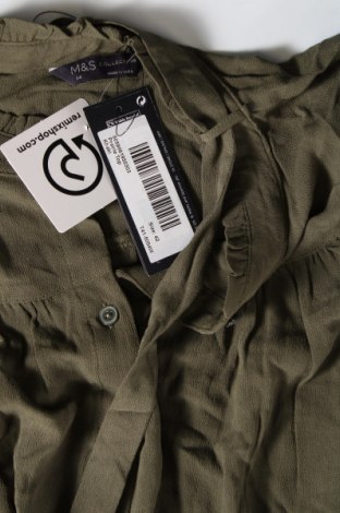 Γυναικείο πουκάμισο Marks & Spencer, Μέγεθος L, Χρώμα Πράσινο, Τιμή 7,80 €