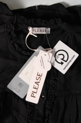 Γυναικείο πουκάμισο Please, Μέγεθος XS, Χρώμα Μαύρο, Τιμή 21,56 €