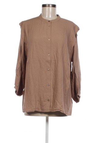 Γυναικείο πουκάμισο Saint Tropez, Μέγεθος XL, Χρώμα Καφέ, Τιμή 8,16 €