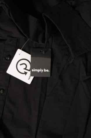 Дамска риза Simply Be, Размер XXL, Цвят Черен, Цена 22,80 лв.