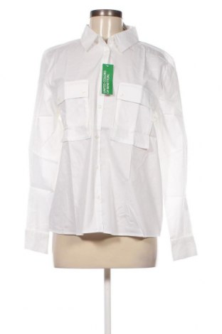 Γυναικείο πουκάμισο United Colors Of Benetton, Μέγεθος L, Χρώμα Λευκό, Τιμή 22,27 €