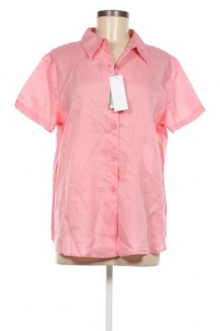 Γυναικείο πουκάμισο United Colors Of Benetton, Μέγεθος L, Χρώμα Ρόζ , Τιμή 37,11 €