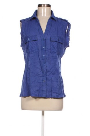 Γυναικείο πουκάμισο Violeta by Mango, Μέγεθος L, Χρώμα Μπλέ, Τιμή 37,42 €