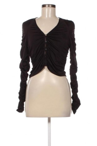 Γυναικείο πουκάμισο Weekday, Μέγεθος L, Χρώμα Μαύρο, Τιμή 4,87 €