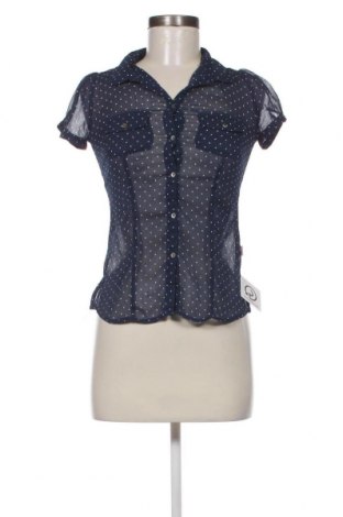 Γυναικείο πουκάμισο Wow, Μέγεθος XS, Χρώμα Μπλέ, Τιμή 6,90 €