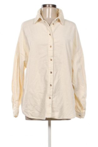 Дамска риза Zara, Размер L, Цвят Екрю, Цена 14,40 лв.