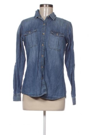 Γυναικείο πουκάμισο Zara, Μέγεθος L, Χρώμα Μπλέ, Τιμή 7,37 €
