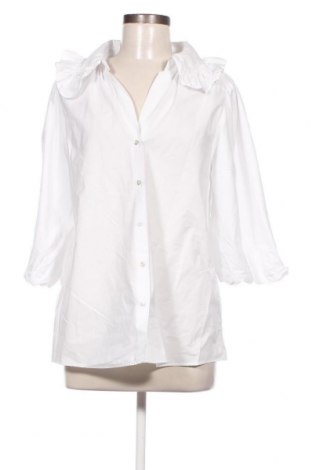 Дамска риза Zara, Размер M, Цвят Бял, Цена 27,05 лв.