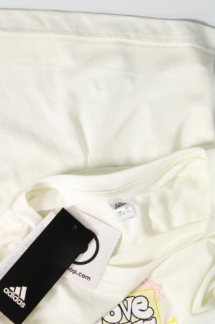 Γυναικείο t-shirt Adidas, Μέγεθος S, Χρώμα Εκρού, Τιμή 29,90 €