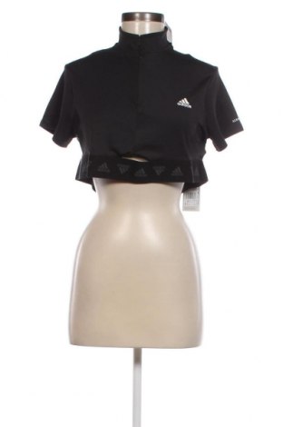 Γυναικείο t-shirt Adidas, Μέγεθος XL, Χρώμα Μαύρο, Τιμή 19,73 €