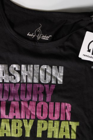 Γυναικείο t-shirt Baby Phat, Μέγεθος S, Χρώμα Μαύρο, Τιμή 6,68 €